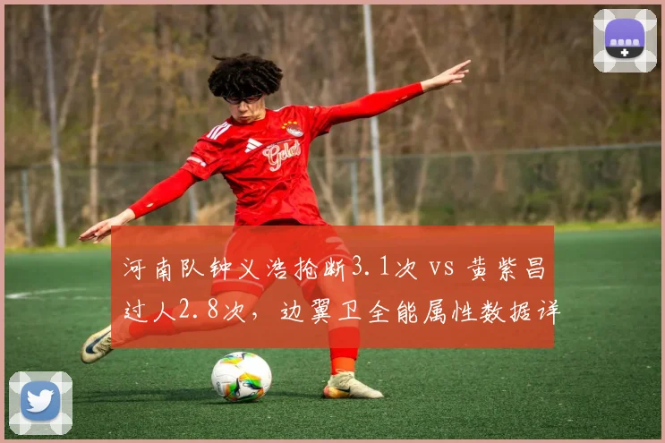 河南队钟义浩抢断3.1次 vs 黄紫昌过人2.8次，边翼卫全能属性数据详解